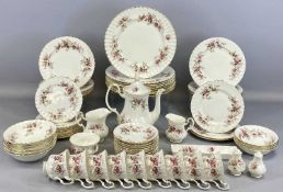 ROYAL ALBERT LAVENDER ROSE DINNER & TEA SERVICE, approx. 64 pieces Provenance: private collection