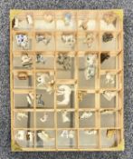 COLLECTION OF WADE WHIMSIES including Disney 'Lady and the Tramp', contained in wall mounted display