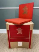 BOXED 1969 PRINCE OF WALES INVESTITURE CHAIR, designed by Lord Snowdon and manufactured by Welsh