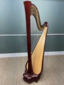 FINE SALVI CONCERT HARP, model 47EX 'Daphne', the 47 string, 7-pedal harp in walnut finish, 185 (