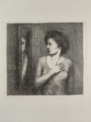 ‡ HARRY HOLLAND (Scottish, lives/works Wales, b.1941) artist's proof lithograph, 'Mirror', signed,