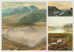 WILLIAM J. CORAH (British 1842-1922) watercolour - fast flowing stream, signed, 37 x 53cms, framed