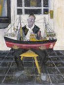 ‡ PHILIP MUIRDEN (1932-2023) oil on canvas - entitled verso, 'Model Boat, unsigned, 50 x 40cms