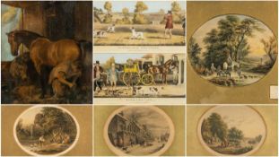 COLLECTION OF AQUATINTS & LITHOGRAPHS including Blond & Co Prints, various artists, various sizes,