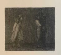 ‡ HARRY HOLLAND (Scottish, lives/works Wales, b.1941) artist's proof lithograph, 'Embrace',