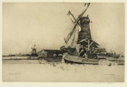 ANDREW FAIRBAIRN AFFLECK (1874-1935) etching - entitled 'Saw Mill', fully signed in pencil, 22 x