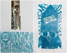 ‡ PAUL PETER PIECH (American-Welsh 1920-1996) limited edition (14/25) woodcut - quote from English