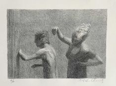 ‡ HARRY HOLLAND (Scottish, lives/works Wales, b.1941) artist's proof lithograph, 'Back', signed,