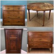 ASSORTED ANTIQUE FURNITURE including, EDWARDIAN MAHOGANY GATELEG TABLE, crossbanded and chequer-
