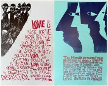 ‡ PAUL PETER PIECH (American-Welsh 1920-1996) - limited edition (15/75) woodcut - quote from