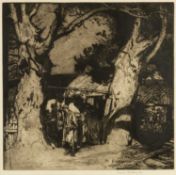 ‡ SIR FRANK BRANGWYN RA (Welsh 1867-1956) etching - 'The Butcher's Shop', signed in pencil (i), 47 x