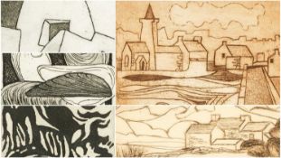 ‡ MAURICE BOOTS (Jersey, d.2012) etchings - 1. 'Grantez, St Buen, Jersey' signed and titled in
