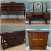 ASSORTED FURNITURE, including Merridew dressing table, triple mirror over, 150 (h) x 152 (w) x 45cms