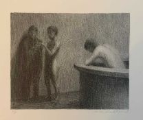 ‡ HARRY HOLLAND (Scottish, lives/works Wales, b.1941) artist's proof lithograph, 'Corridor', signed,