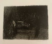 ‡ HARRY HOLLAND (Scottish, lives/works Wales, b.1941) artist's proof lithograph, 'Street', signed,
