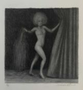 ‡ HARRY HOLLAND (Scottish, lives/works Wales, b.1941) artist's proof lithograph, 'Dancer', signed,