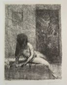 ‡ HARRY HOLLAND (Scottish, lives/works Wales, b.1941) artist's proof lithograph, 'Interior', signed,