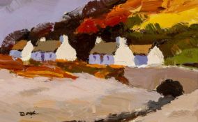 ‡ DONALD McINTYRE (British, worked / lived Wales 1923-2009) acrylic - entitled verso 'Bridge and