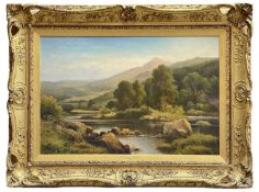 HARRY S EAST (British 1880 - 1920) oil on canvas - entitled verso 'Capel Curig, North Wales',