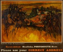 ‡ JOHN ELWYN (Welsh 1916-1997) original 1960 lithographic advertising poster for General Post Office