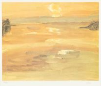 ‡ SIR KYFFIN WILLIAMS RA limited edition (54/250) print - sunset, Moel y Don, signed with