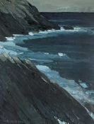 ‡ WILF ROBERTS (Welsh 1941-2016) oil - entitled verso 'Porth Llechog/Bull Bay', signed and dated