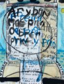 ‡ IWAN BALA (Welsh b.1956) mixed media - entitled verso, 'Ar y Bryn Mae..' signed and dated '23,