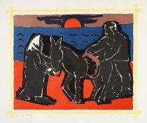 ‡ JOSEF HERMAN OBE RA (Polish, worked Wales 1911-2000) limited edition (artists proof)