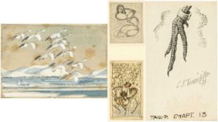 ‡ CHARLES FREDERICK TUNNICLIFFE RA OBE RA (English, worked Wales 1901-1979) three mixed media