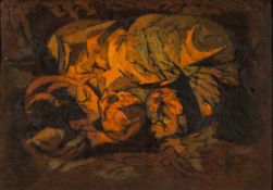 ‡ JOHN ELWYN (Welsh 1916-1977) oil on canvas - entitled verso, 'Gale Havock II', signed and dated