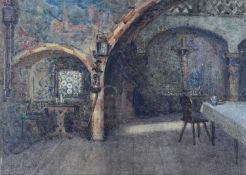 BUDDUG ANWYLINI PUGHE (Welsh 1856-1939) watercolour - inscribed with title on old label verso '