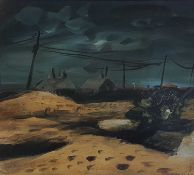 ‡ CLIVE HICKS JENKINS (b.1951) mixed media - entitled verso, 'Ancient Field' on Watercolour