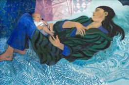 ‡ CLAUDIA WILLIAMS (British, worked and lived Wales, 1933 - 2004) oil on canvas - entitled verso '