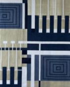 ‡ FRANK LLOYD-WRIGHT (American 1867-1959) screenprint on linen - Taliesin line, 55 x 45cms