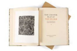 JONES (DAVID) 'THE CHESTER PLAY OF THE DELUGE', with ten wood-engravings by David Jones, Limited