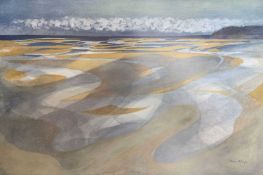 ‡ JOHN ELWYN (Welsh 1916-1997) limited edition (192/300) lithograph - 'Laugharne Estuary from