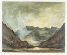 ‡ SIR KYFFIN WILLIAMS RA (Welsh 1918-2006) limited edition (72/150) print - Nant Ffrancon, Eryri,