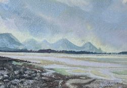 ‡ GWILYM PRICHARD (Welsh 1931-2015) mixed media - coastal landscape, signed, 18 x 25.5cms