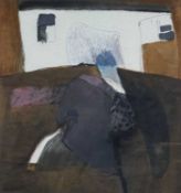 ‡ ROGER CECIL (1942- 2015) mixed media - abstract landscape, signed, 45 x 42cms Provenance: