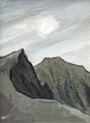 ‡ DAVID BARNES (British 1942-2021) oil on canvas - entitled verso 'Pen y Fan' on Ardent Gallery