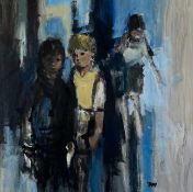 ‡ DONALD McINTYRE (British, lived / worked Wales 1923-2009) oil on board - entitled verso 'Child',