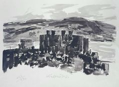 ‡ SIR KYFFIN WILLIAMS RA (Welsh 1918-2006) limited edition (430/500) print - Conwy Castle, fully