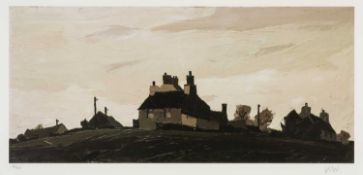 ‡ SIR KYFFIN WILLIAMS RA (Welsh 1918-2006) limited edition (45/100) print - hilltop with shadowy