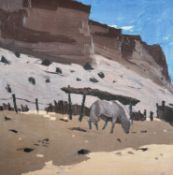 ‡ SIR KYFFIN WILLIAMS RA (Welsh 1918-2006) limited edition (92/150) lithograph - entitled 'Lle