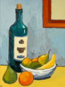 ‡ DAVID BARNES (English, worked Wales, 1942-2021) oil on board - still life, signed with initials,