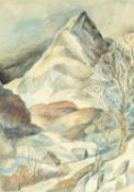 ‡ MERYL WATTS (English lived and worked Wales 1910-1992) pastel on paper - entitled verso 'Y