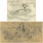 ‡ CHARLES FREDERICK TUNNICLIFFE RA OBE RA (English, worked Wales 1901-1979) two pencil on paper