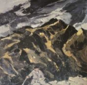 ‡ SIR KYFFIN WILLIAMS RA (Welsh 1918-2006) limited edition (62/250) print - farmer below Snowdon,