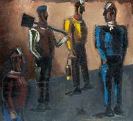 ‡ JOSEF HERMAN OBE RA (Polish, worked Wales 1911-2000) oil on canvas - entitled verso, 'Study of