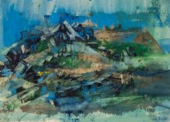 ‡ RAY HOWARD-JONES (Welsh 1903-1996) watercolour - entitled verso 'Carn Breseb', signed and dated '